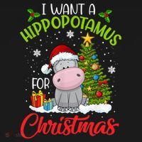 I Want A Hippopotamus For Christmas Xmas Hippo Kids Sweatshirt thumb 2