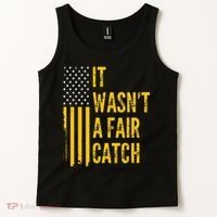 It Wasn't A Fair Catch Funny Football Catch Saying  Tank Top thumb 2
