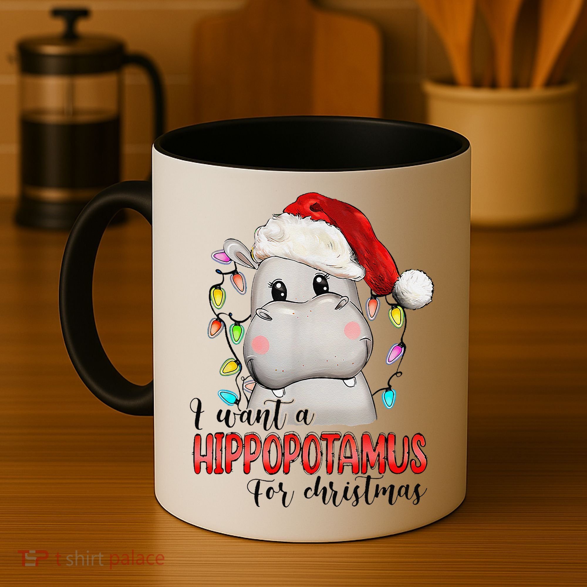 I Want A Hippopotamus For Christmas Xmas Coffee Mug