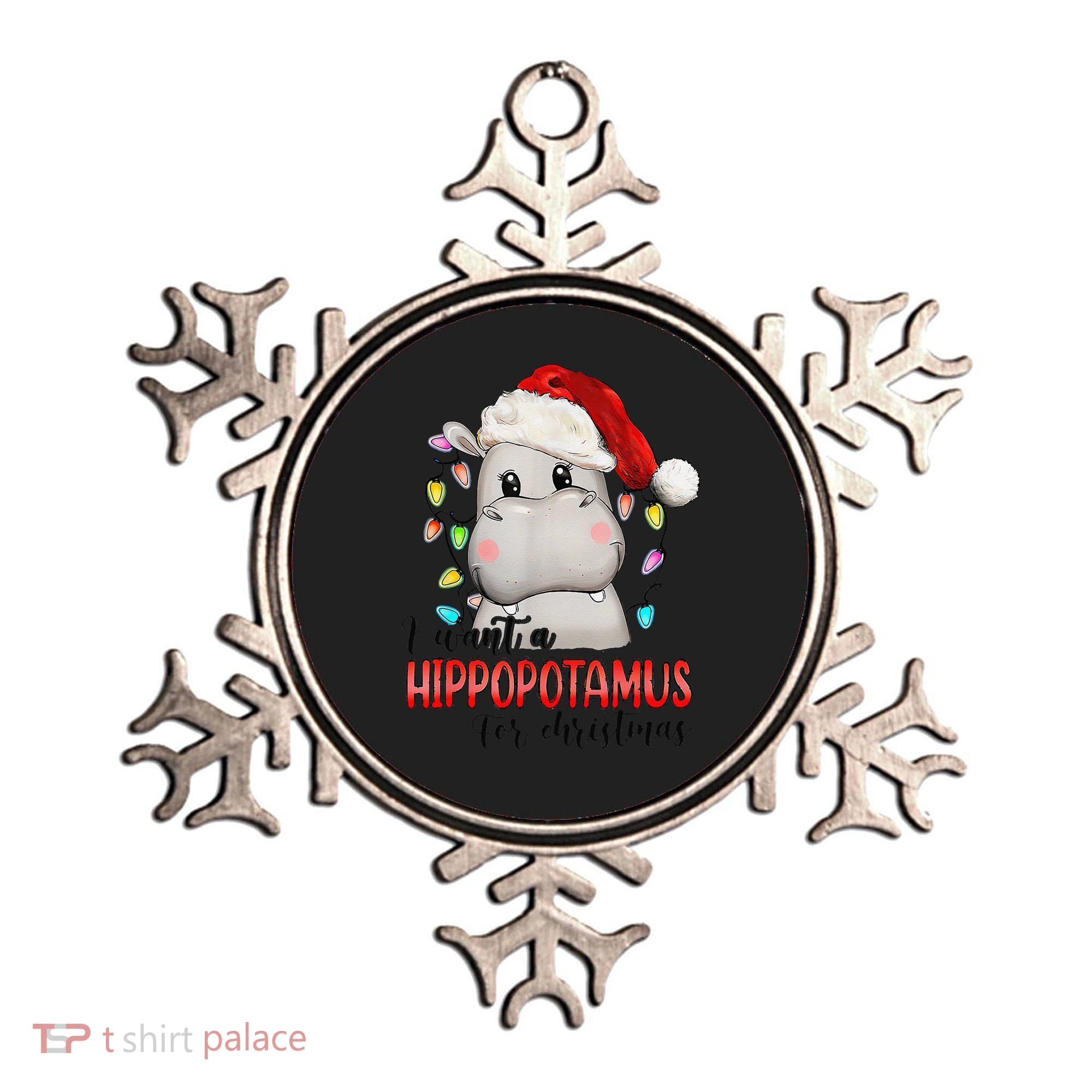 I Want A Hippopotamus For Christmas Xmas Ornament