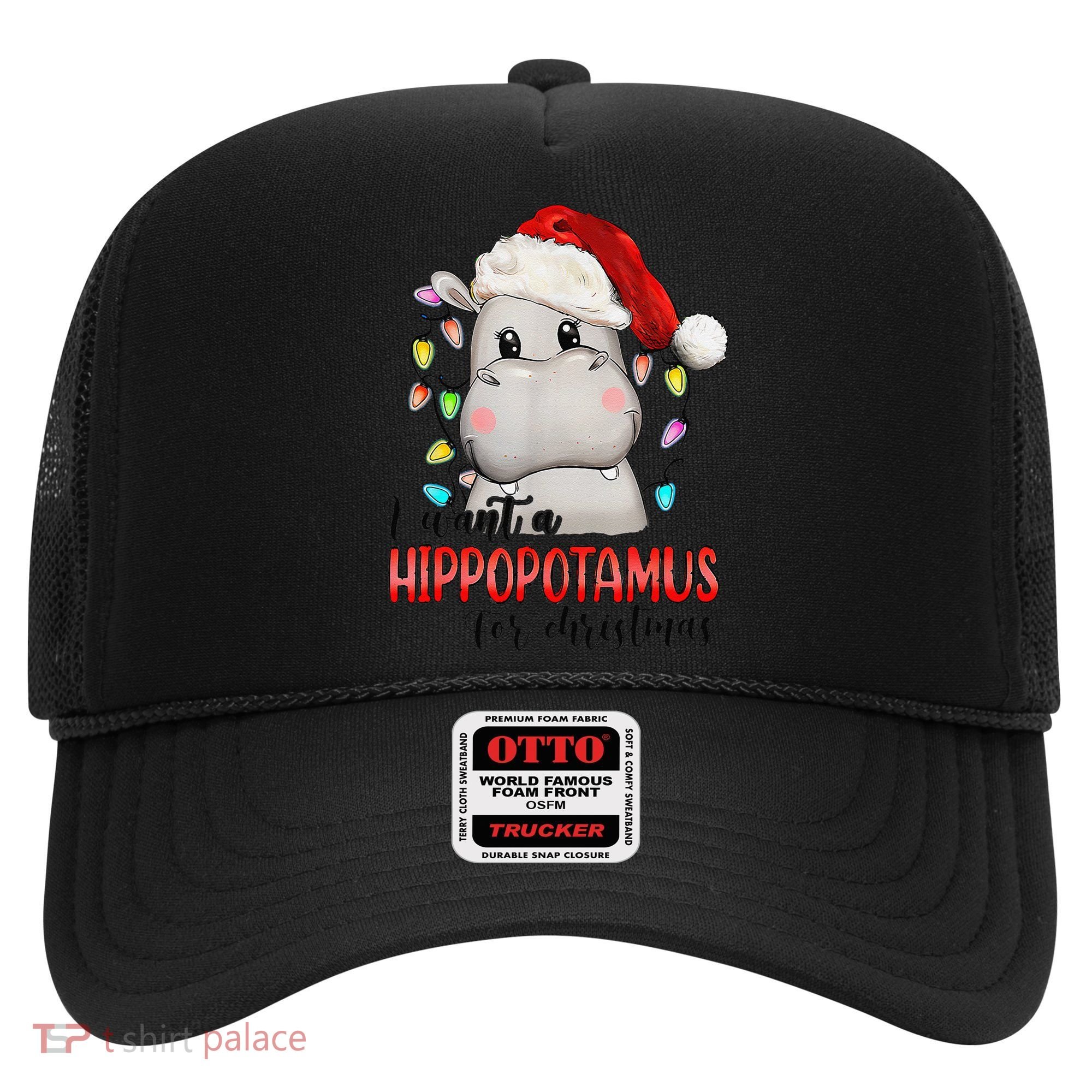 I Want A Hippopotamus For Christmas Xmas Hat
