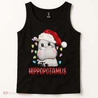 I Want A Hippopotamus For Christmas Xmas Tank Top thumb 2