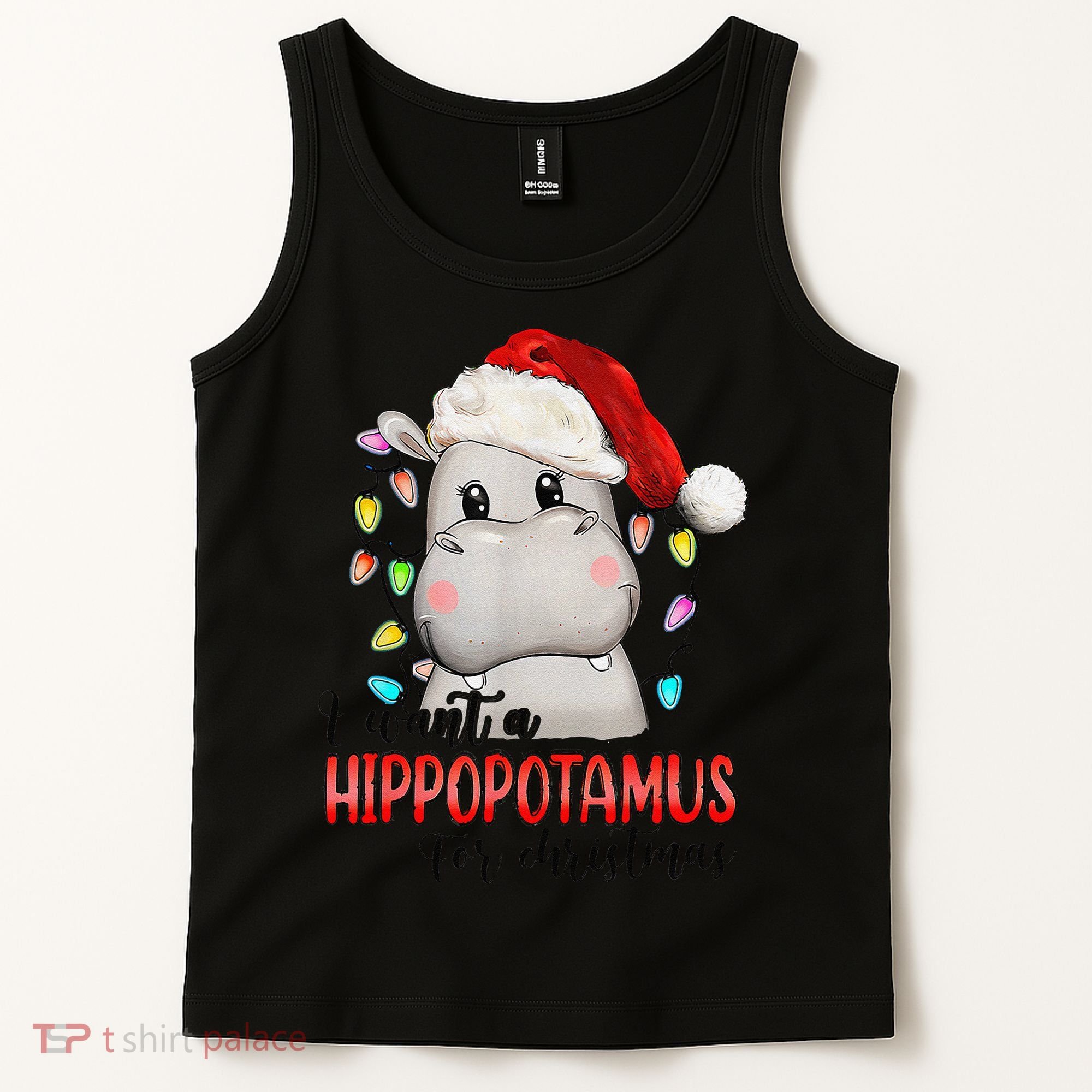 I Want A Hippopotamus For Christmas Xmas Tank Top