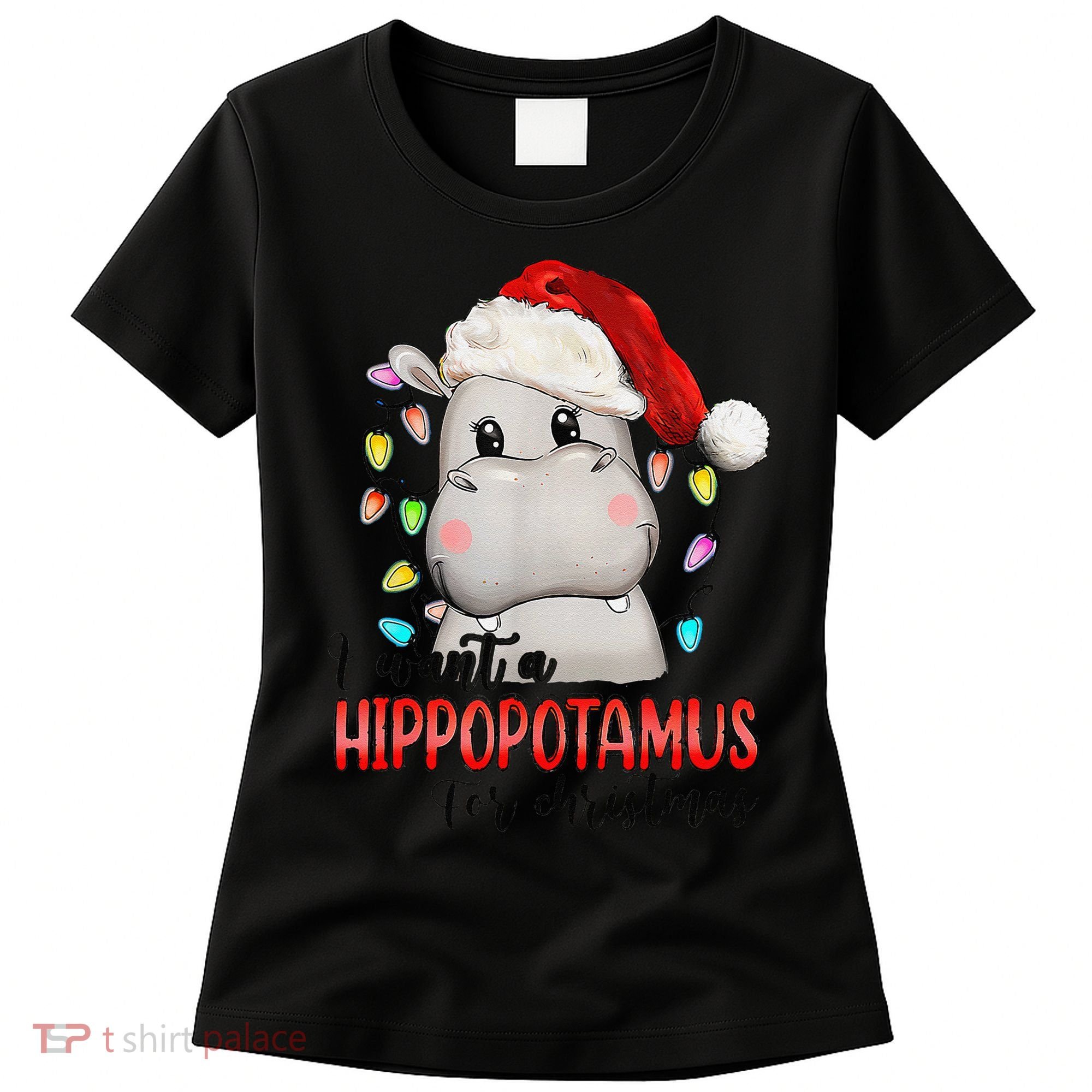 I Want A Hippopotamus For Christmas Xmas Women's T-Shirt