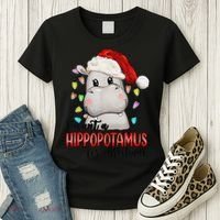 I Want A Hippopotamus For Christmas Xmas Women's T-Shirt thumb 3