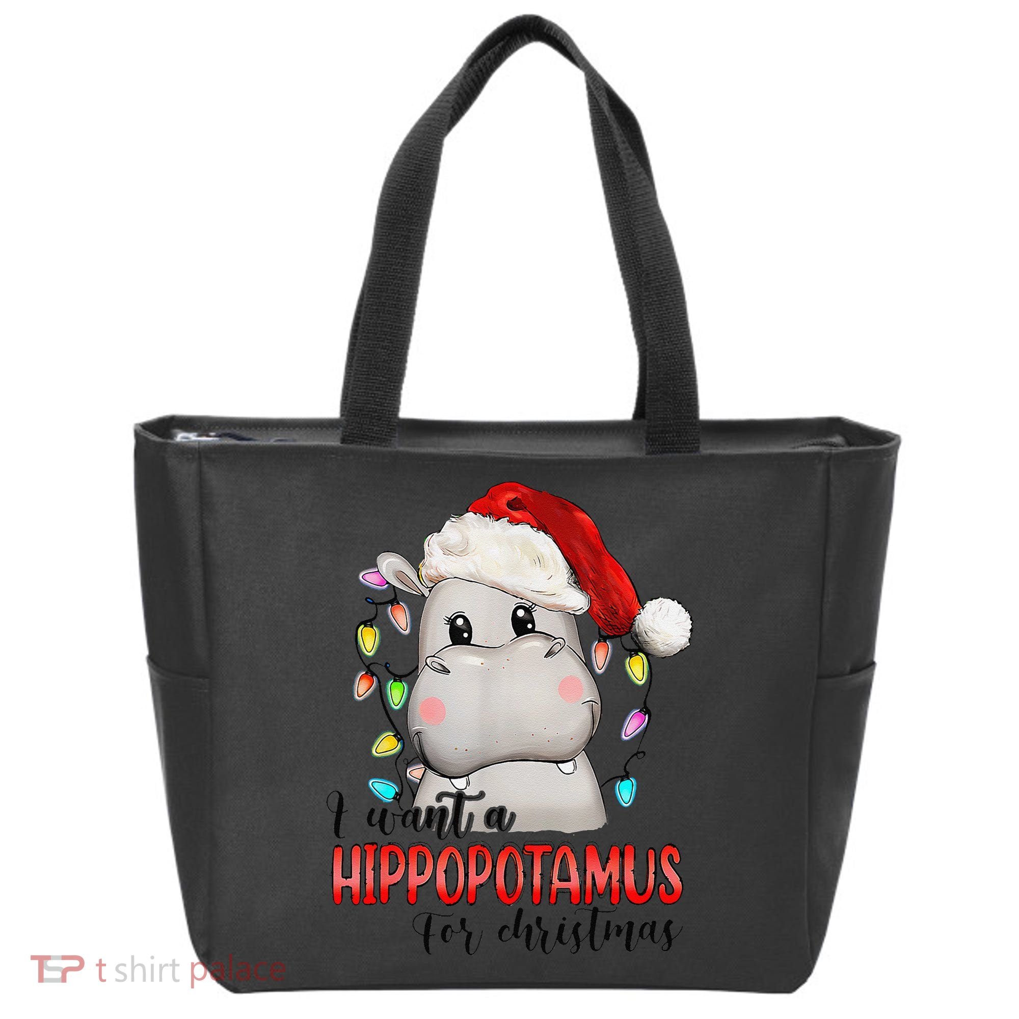 I Want A Hippopotamus For Christmas Xmas Tote Bag