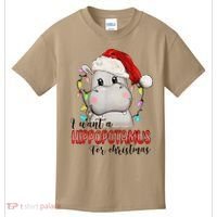 I Want A Hippopotamus For Christmas Xmas Kids T-Shirt thumb 0
