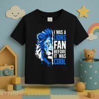 I Was A Lions Fan Before It Was Cool Lions Fan Toddler T-Shirt thumb 3