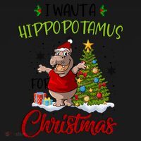 I Want A Hippopotamus For Christmas Xmas Hippo For Cute Gift Women's Hoodie thumb 2