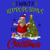 I Want A Hippopotamus For Christmas Xmas Hippo For Cute Gift Apron thumb 3