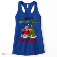 I Want A Hippopotamus For Christmas Xmas Hippo For Cute Gift Women's Tank Top thumb 0