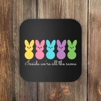 Inside We Are All The Same Easter Bunny Coaster thumb 0