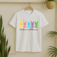Inside We Are All The Same Easter Bunny T-Shirt thumb 2