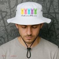 Inside We Are All The Same Easter Bunny Bucket Hat thumb 2