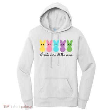 Inside We Are All The Same Easter Bunny Women's Hoodie