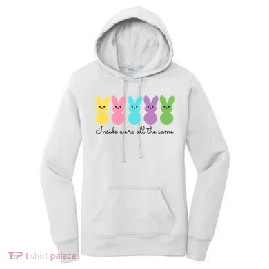 Inside We Are All The Same Easter Bunny Women's Hoodie