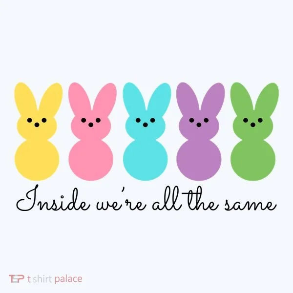 Inside We Are All The Same Easter Bunny Women's Hoodie