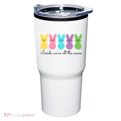 Inside We Are All The Same Easter Bunny Tumbler