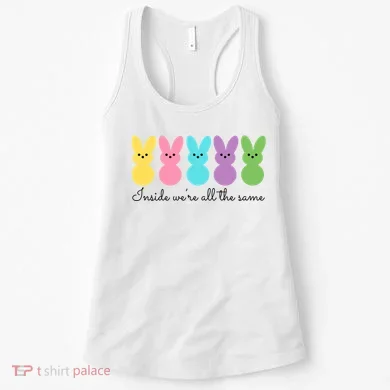 Inside We Are All The Same Easter Bunny Women's Tank Top