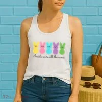 Inside We Are All The Same Easter Bunny Women's Tank Top thumb 2