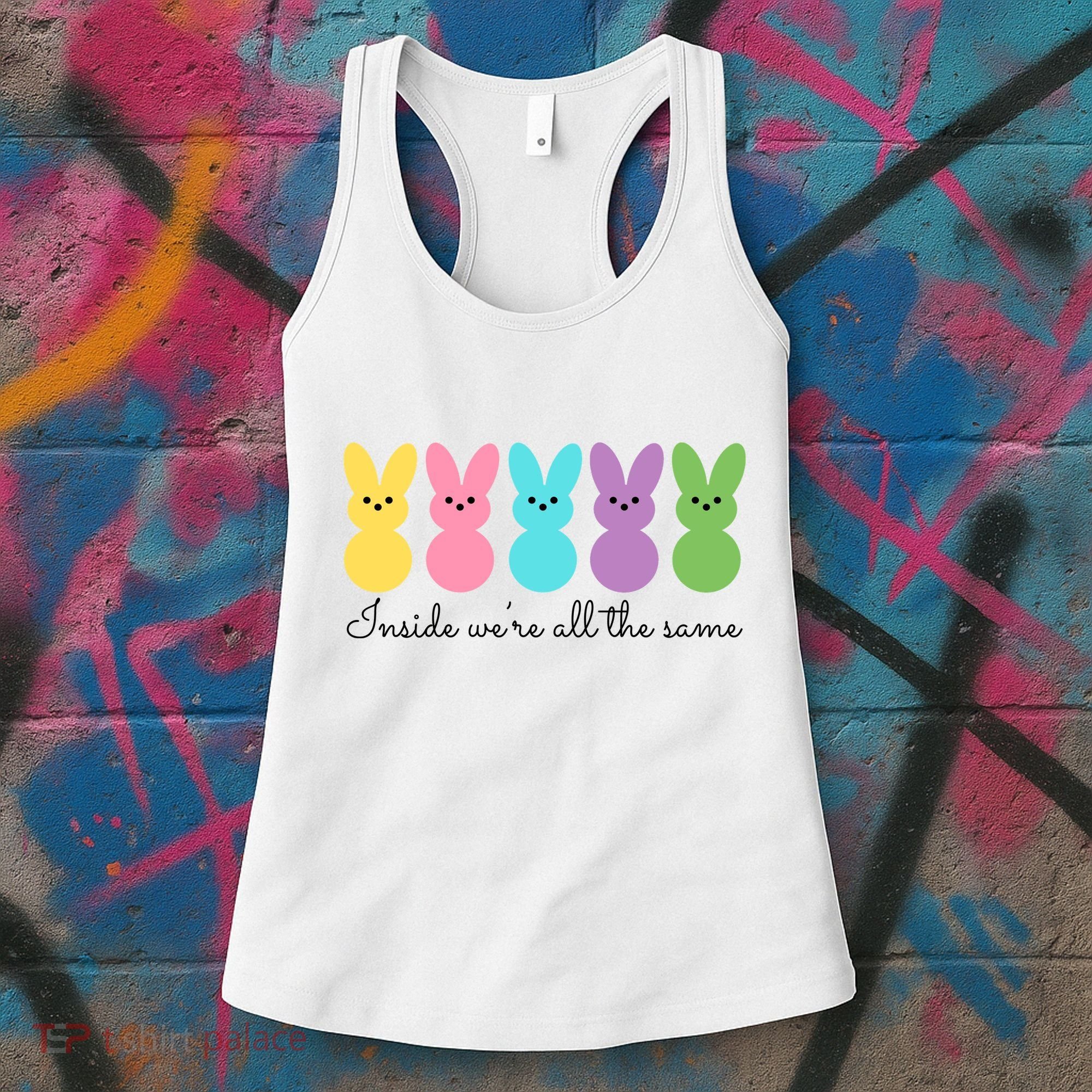Inside We Are All The Same Easter Bunny Women's Tank Top