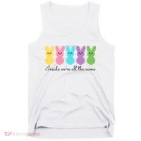 Inside We Are All The Same Easter Bunny Tank Top thumb 0