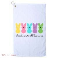 Inside We Are All The Same Easter Bunny Golf Towel thumb 0