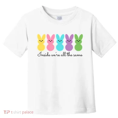 Inside We Are All The Same Easter Bunny Toddler T-Shirt