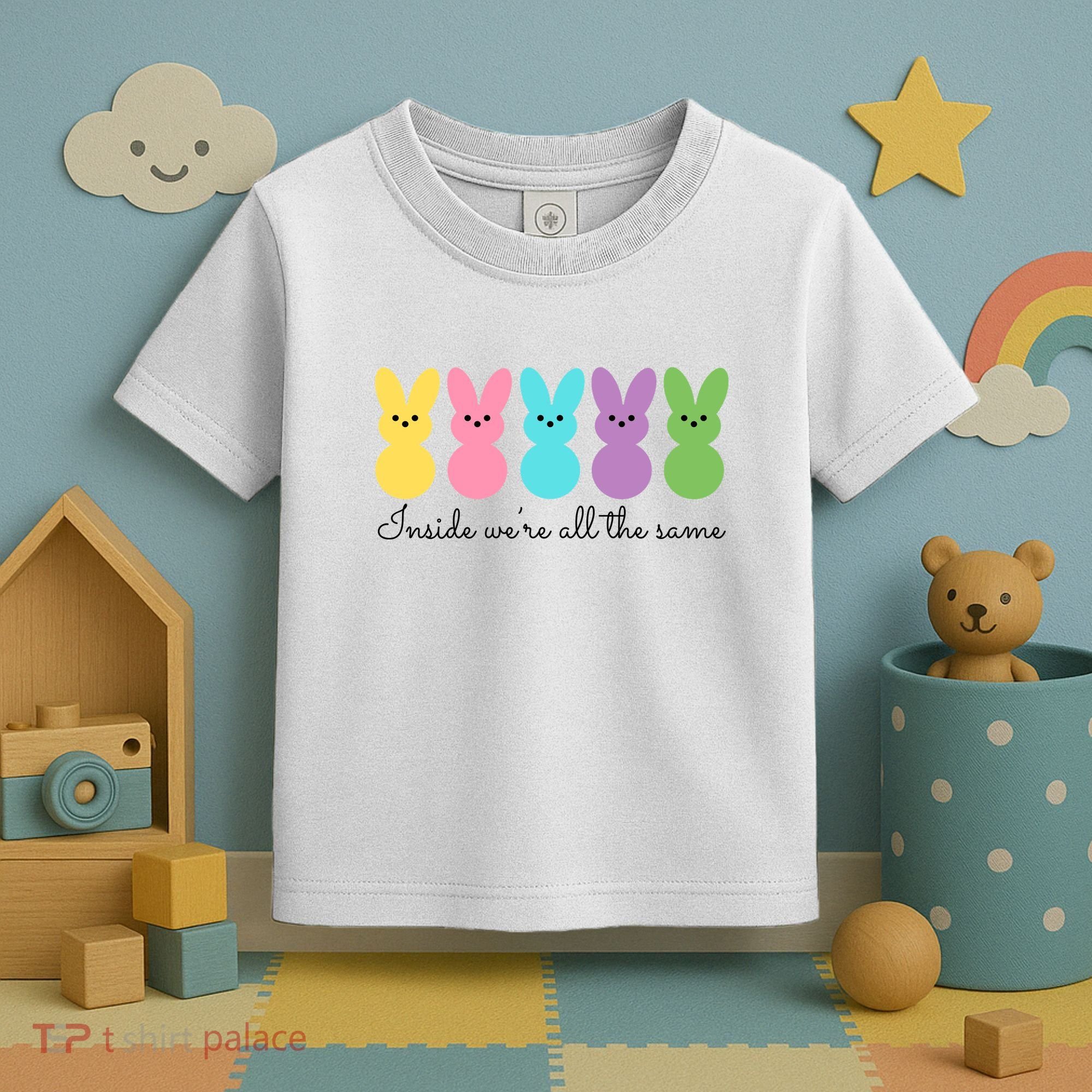 Inside We Are All The Same Easter Bunny Toddler T-Shirt