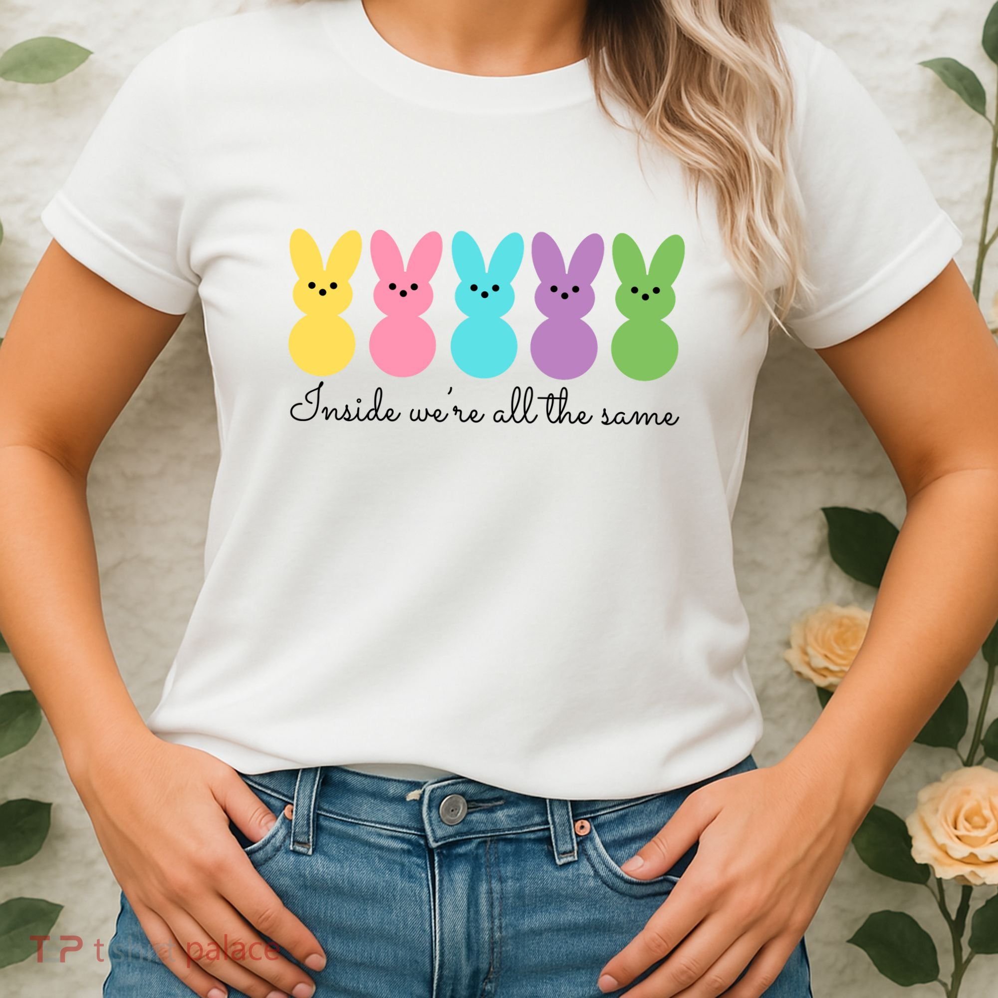 Inside We Are All The Same Easter Bunny Women's T-Shirt