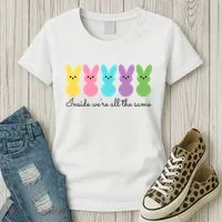 Inside We Are All The Same Easter Bunny Women's T-Shirt thumb 3