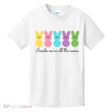 Inside We Are All The Same Easter Bunny Kids T-Shirt