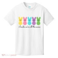 Inside We Are All The Same Easter Bunny Kids T-Shirt thumb 0