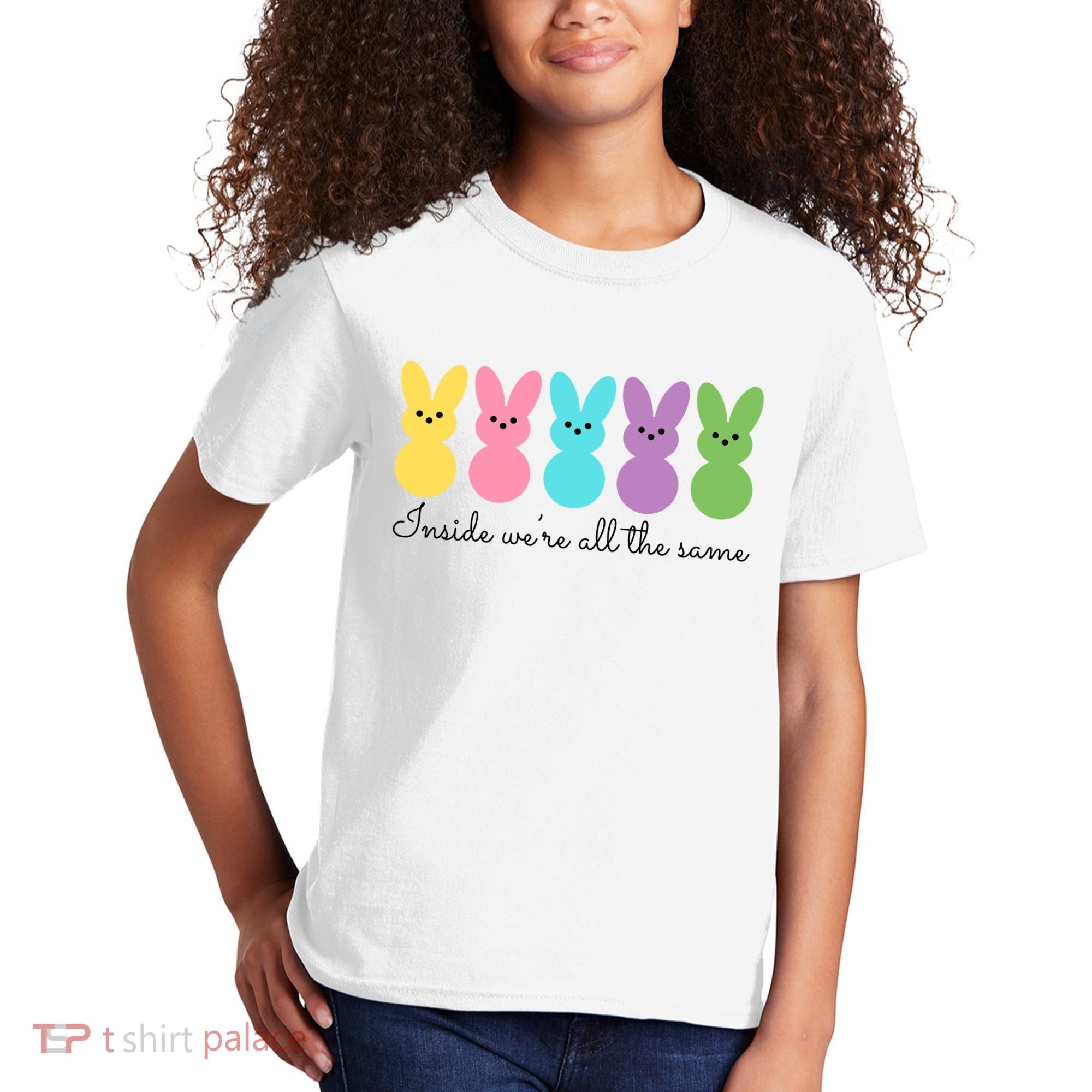 Inside We Are All The Same Easter Bunny Kids T-Shirt