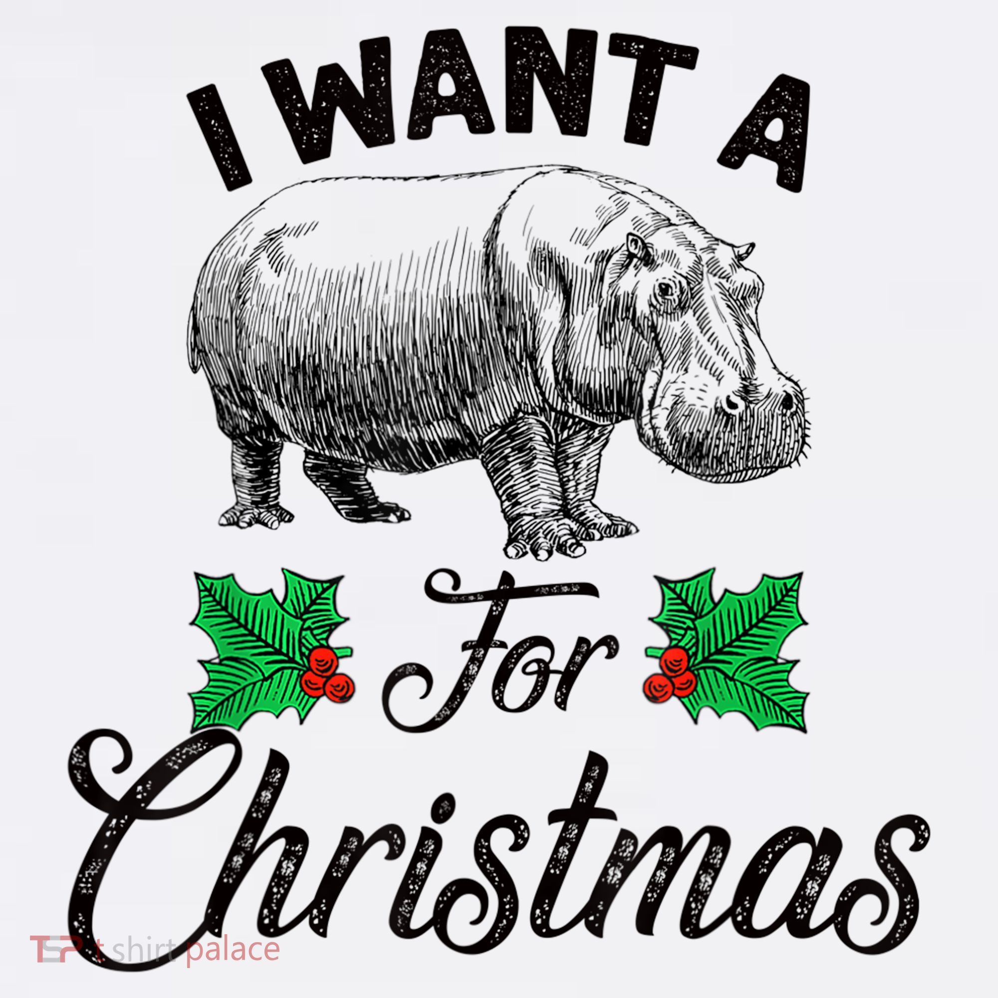 I Want A Hippopotamus For Christmas TShirt Sweatshirt