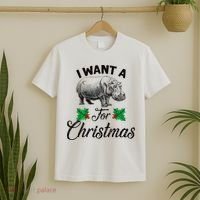 I Want A Hippopotamus For Christmas TShirt T-Shirt thumb 2