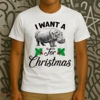 I Want A Hippopotamus For Christmas TShirt T-Shirt thumb 3