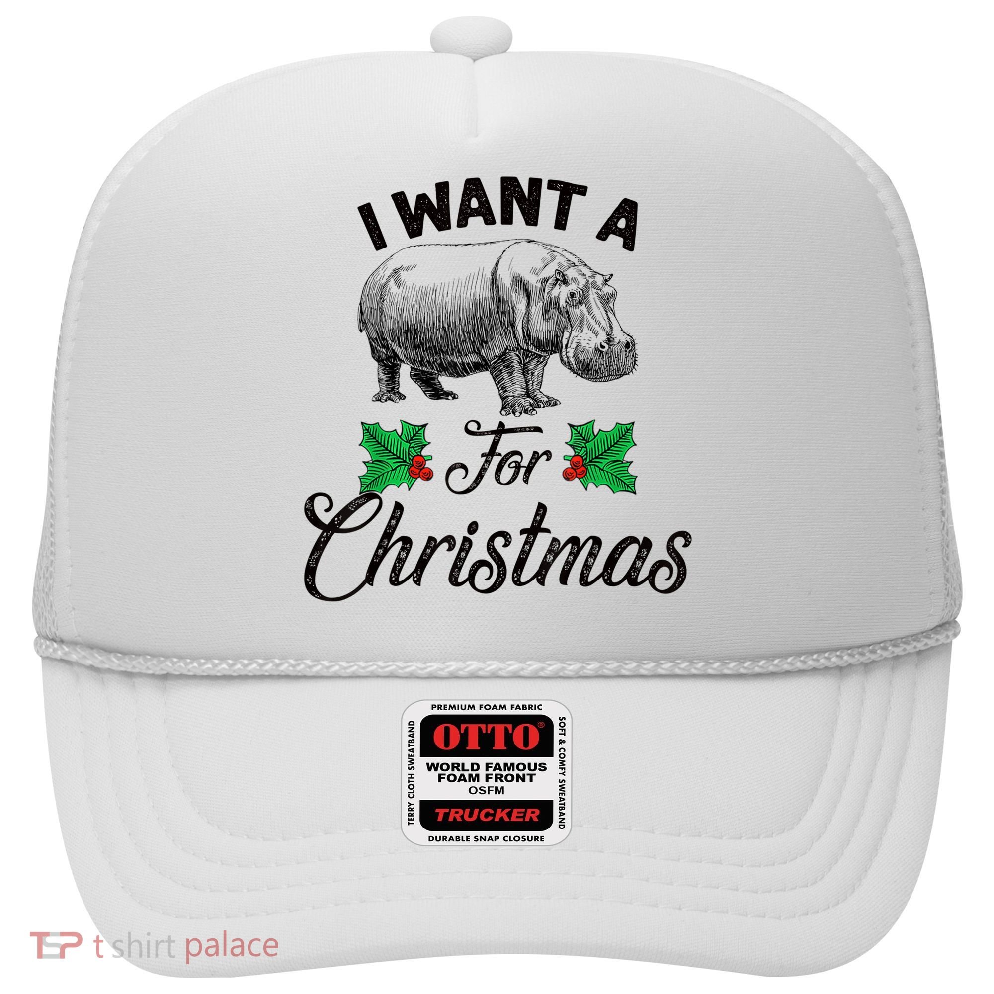 I Want A Hippopotamus For Christmas TShirt Hat