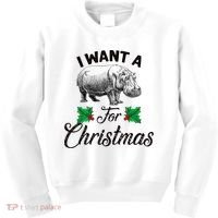I Want A Hippopotamus For Christmas TShirt Kids Sweatshirt thumb 0