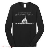 It Was A Government Cover Up Conspiracy Theory Tin Foil Hat Long Sleeve Shirt thumb 0