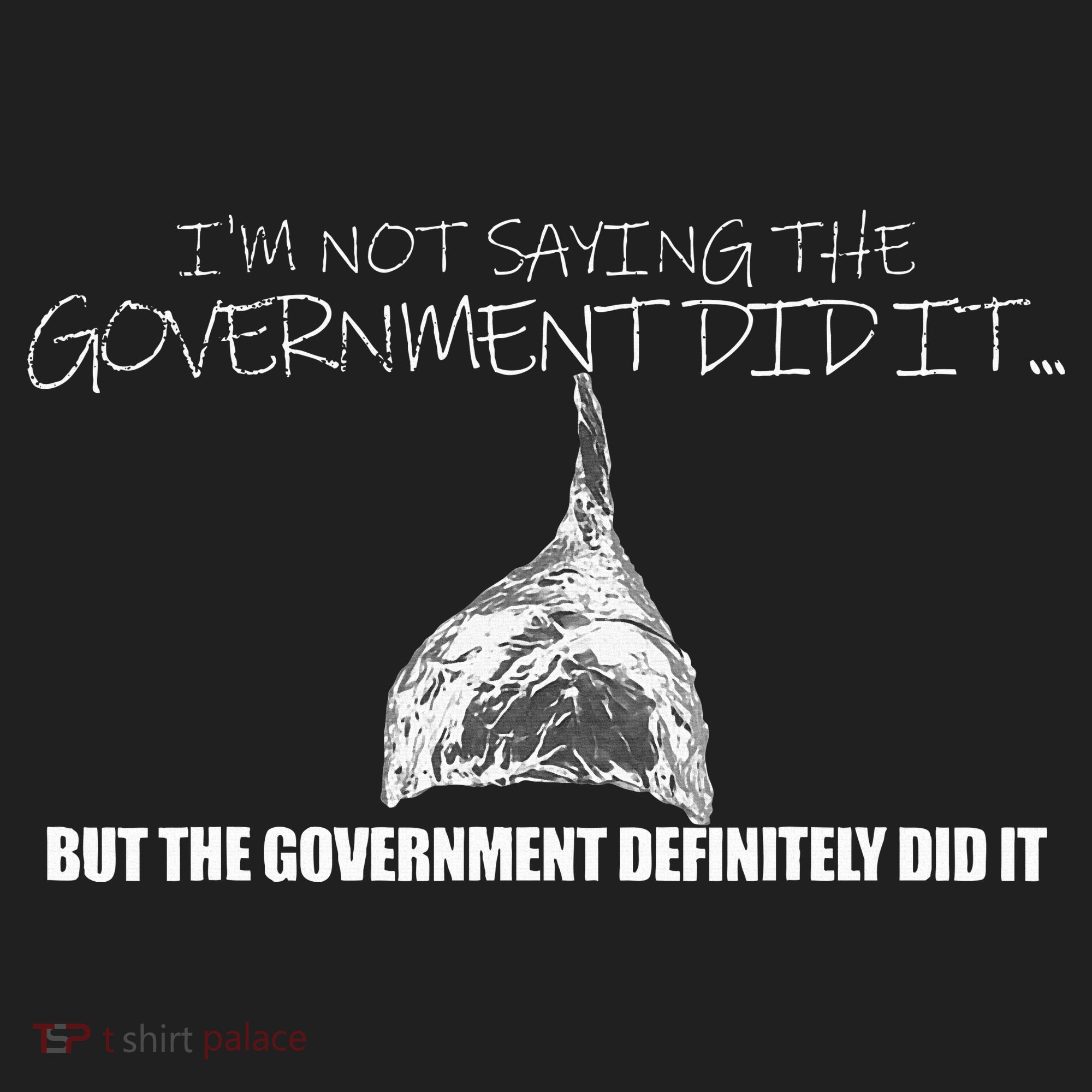 It Was A Government Cover Up Conspiracy Theory Tin Foil Hat Golf Towel