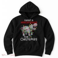 I Want A Hippopotamus For Christmas Xmas Hippo For Hoodie thumb 0
