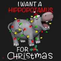 I Want A Hippopotamus For Christmas Xmas Hippo For Women's Hoodie thumb 2