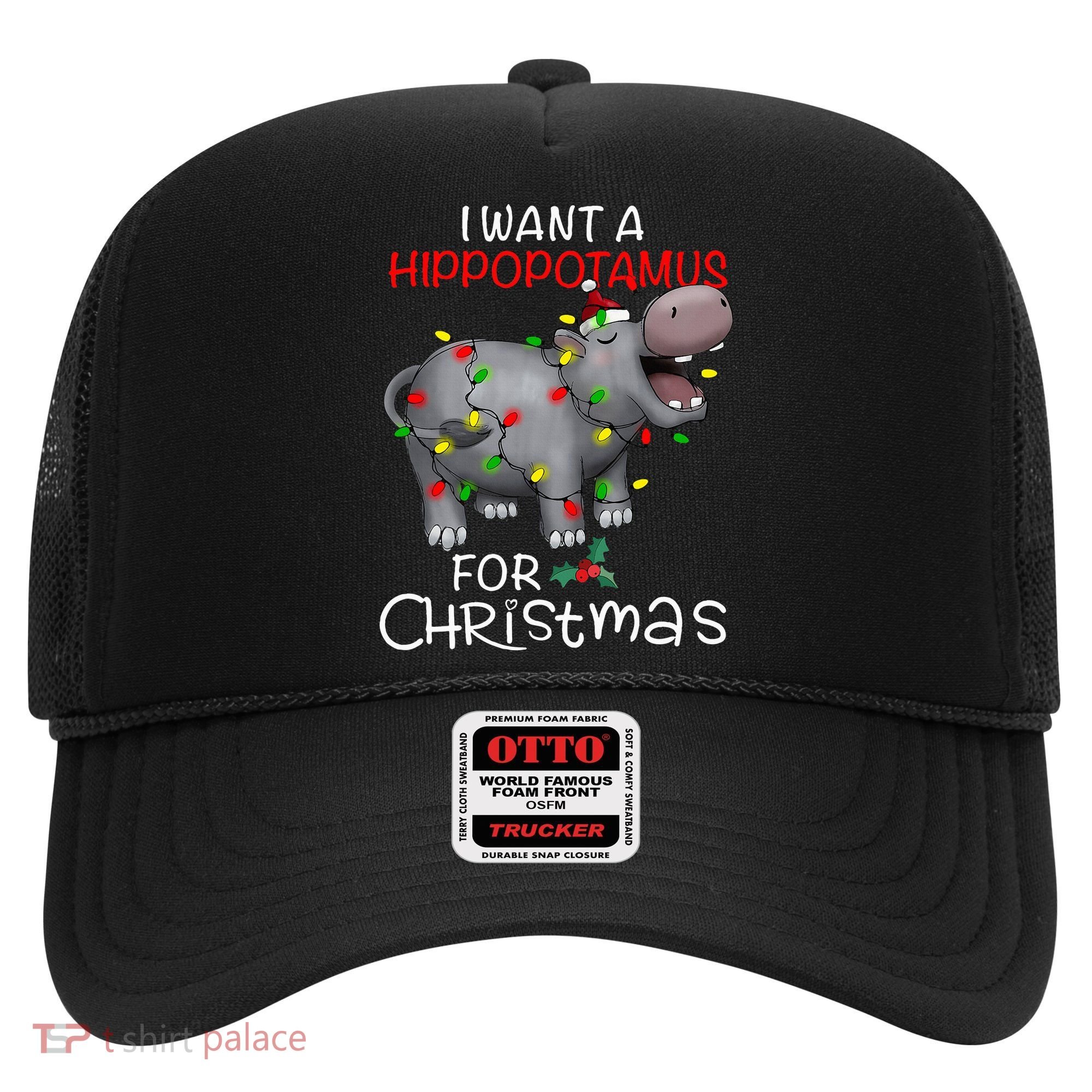 I Want A Hippopotamus For Christmas Xmas Hippo For Hat