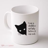 I Was A Childless Cat Lady Before It Was Cool Coffee Mug thumb 0