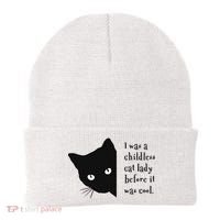I Was A Childless Cat Lady Before It Was Cool Beanie thumb 0