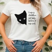 I Was A Childless Cat Lady Before It Was Cool Women's T-Shirt thumb 2