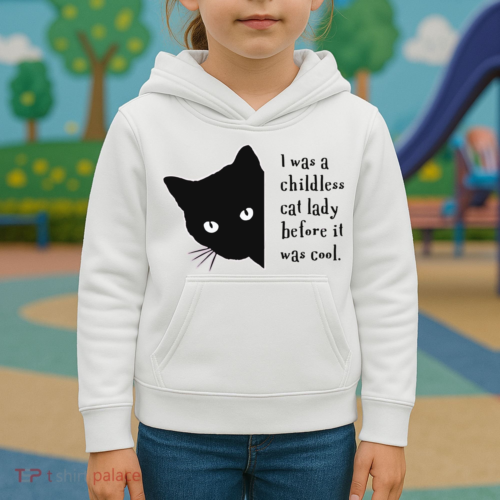 I Was A Childless Cat Lady Before It Was Cool Kids Hoodie