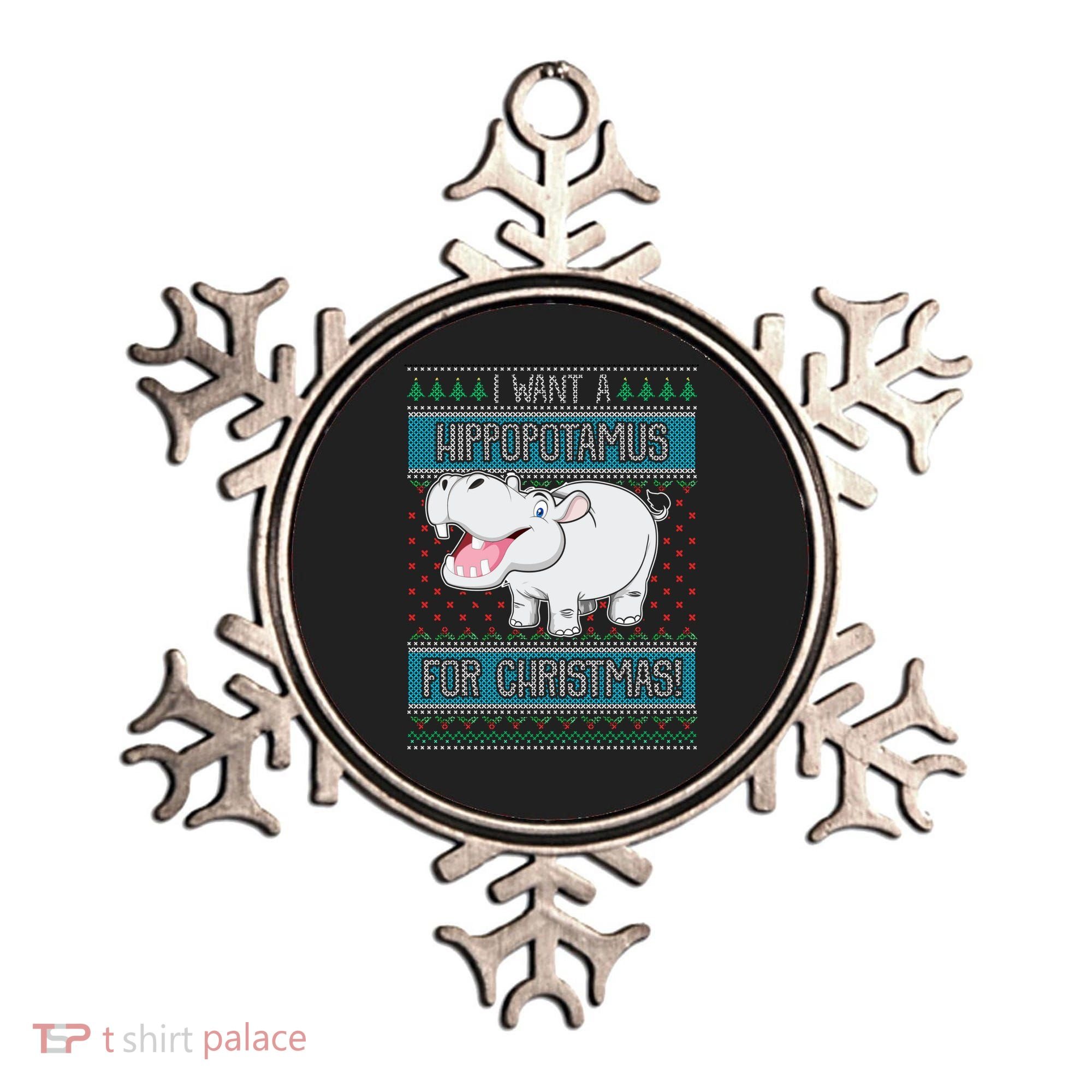I Want A Hippopotamus For Christmas Great Gift Hippo Lover Gift Ornament