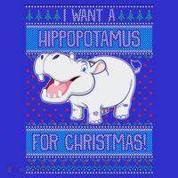 I Want A Hippopotamus For Christmas Great Gift Hippo Lover Gift Polo thumb 2